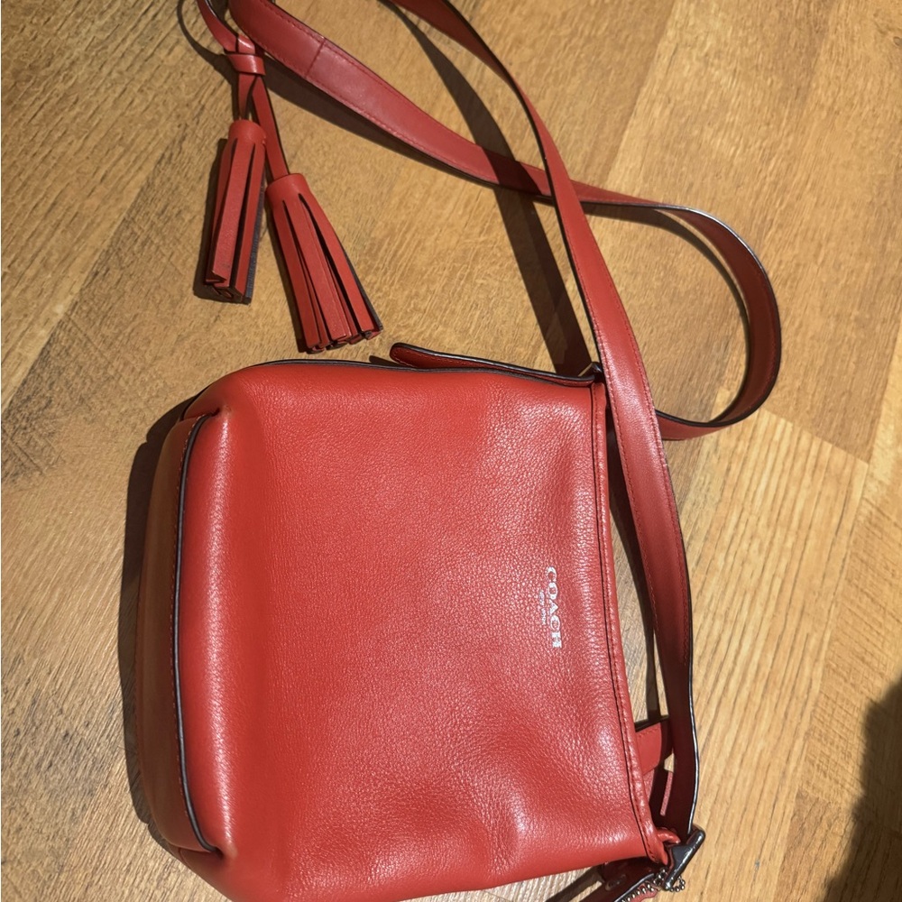 Coach Vibrant Red Crossbody Bag - Picture 2 of 4